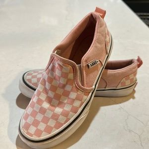 Vans girls slip ons